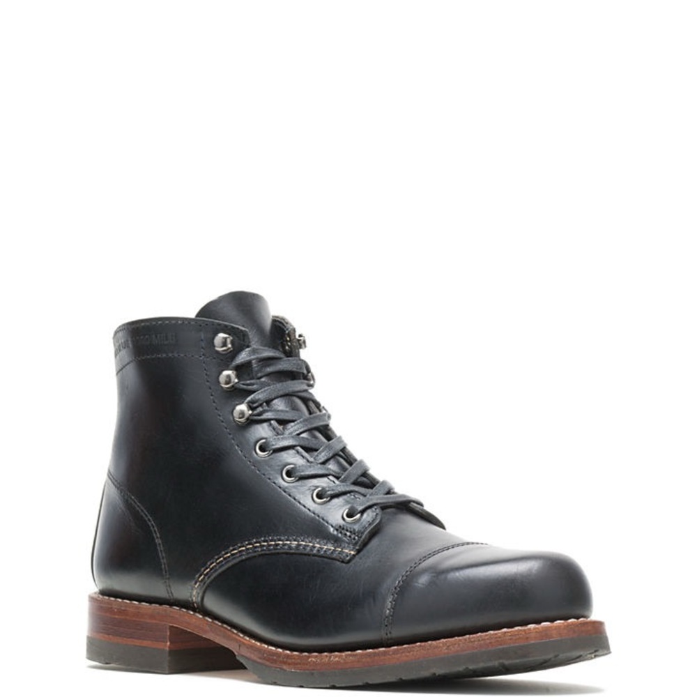Wolverine 1000 MILE CAP-TOE CLASSIC BOOT Black Size 10